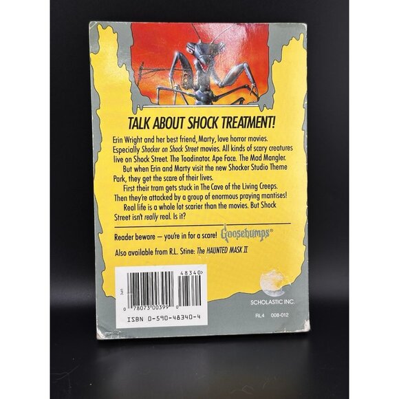 Goosebumps #35 A Shocker On Shock Street R.L. Stine Horror Vtg 1995  HTF Cover - Picture 3 of 11